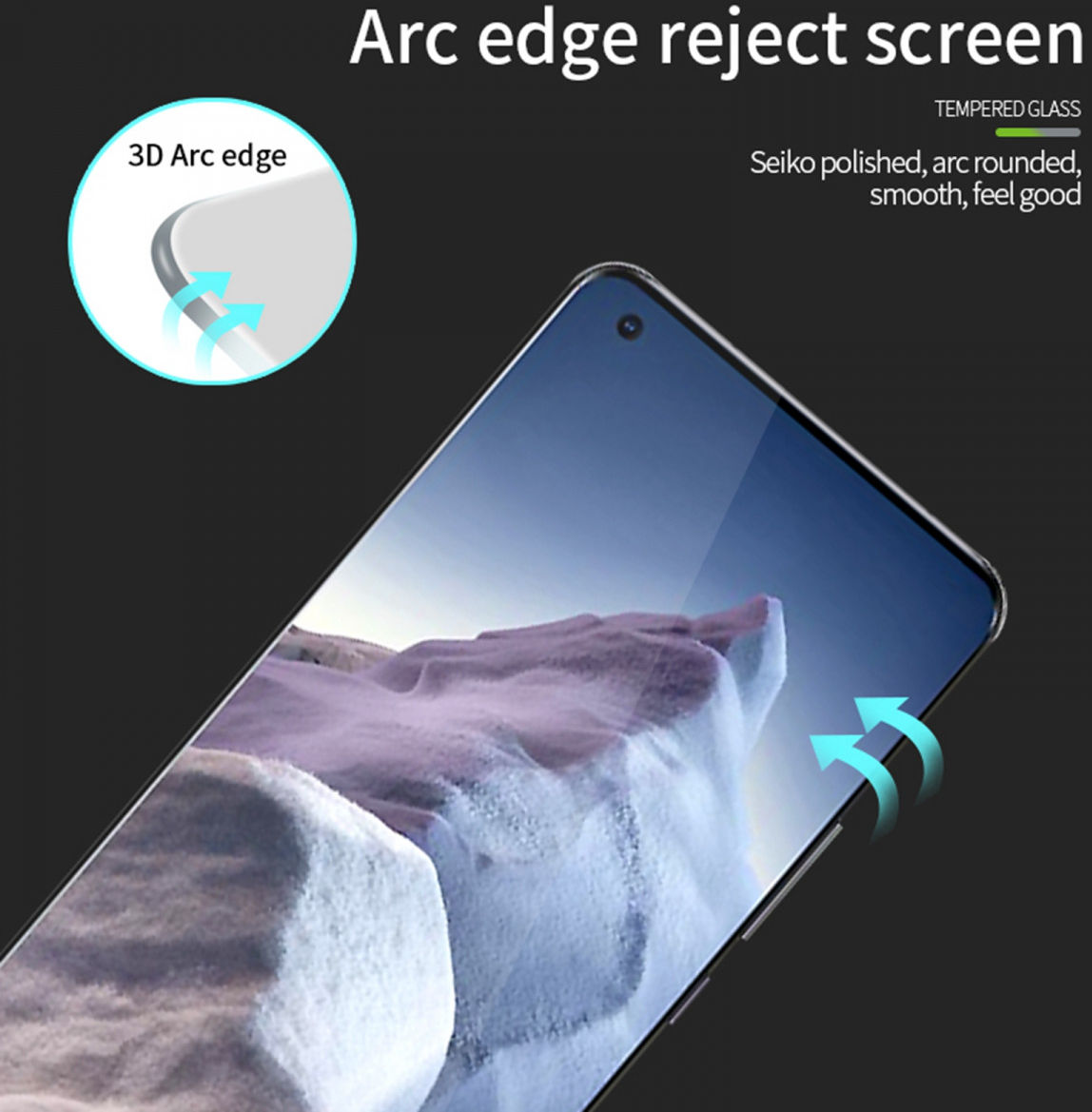 MOFI Xiaomi Mi 11 Ultra Screen Protector 3D Tempered Glass Full Cover afbeelding 8