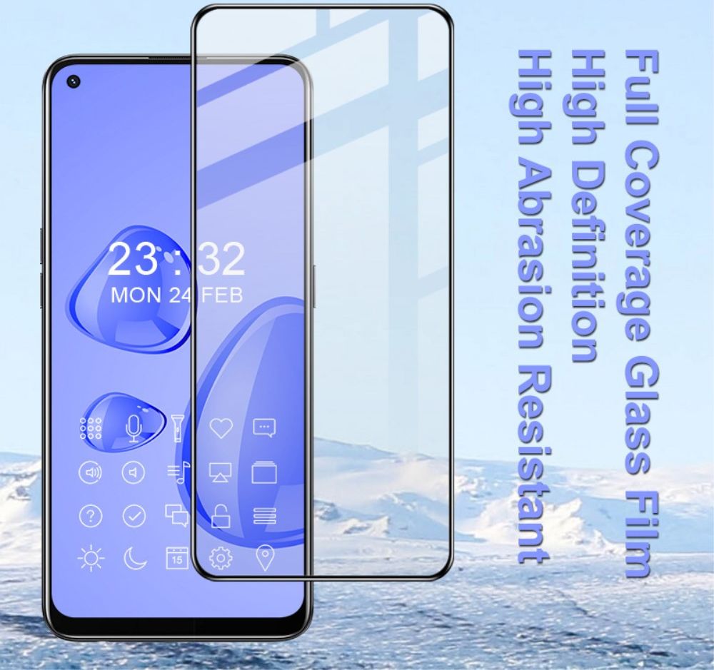 IMAK Oppo Find X3 Lite / Reno5 Volledig Dekkend Tempered Glass afbeelding 4