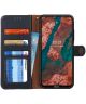 Nokia X10 / X20 Hoesje RFID Portemonnee Book Case Echt Leer Blauw