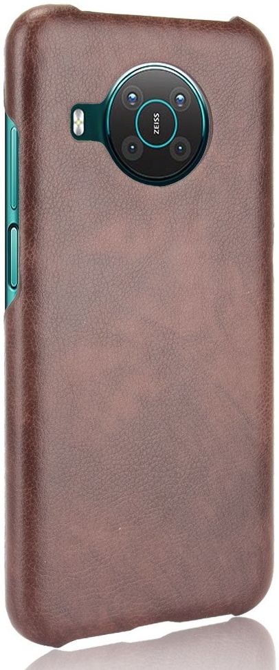 Nokia X20 / X10 Hoesje Back Cover met Kunstleer Coating Bruin afbeelding 3