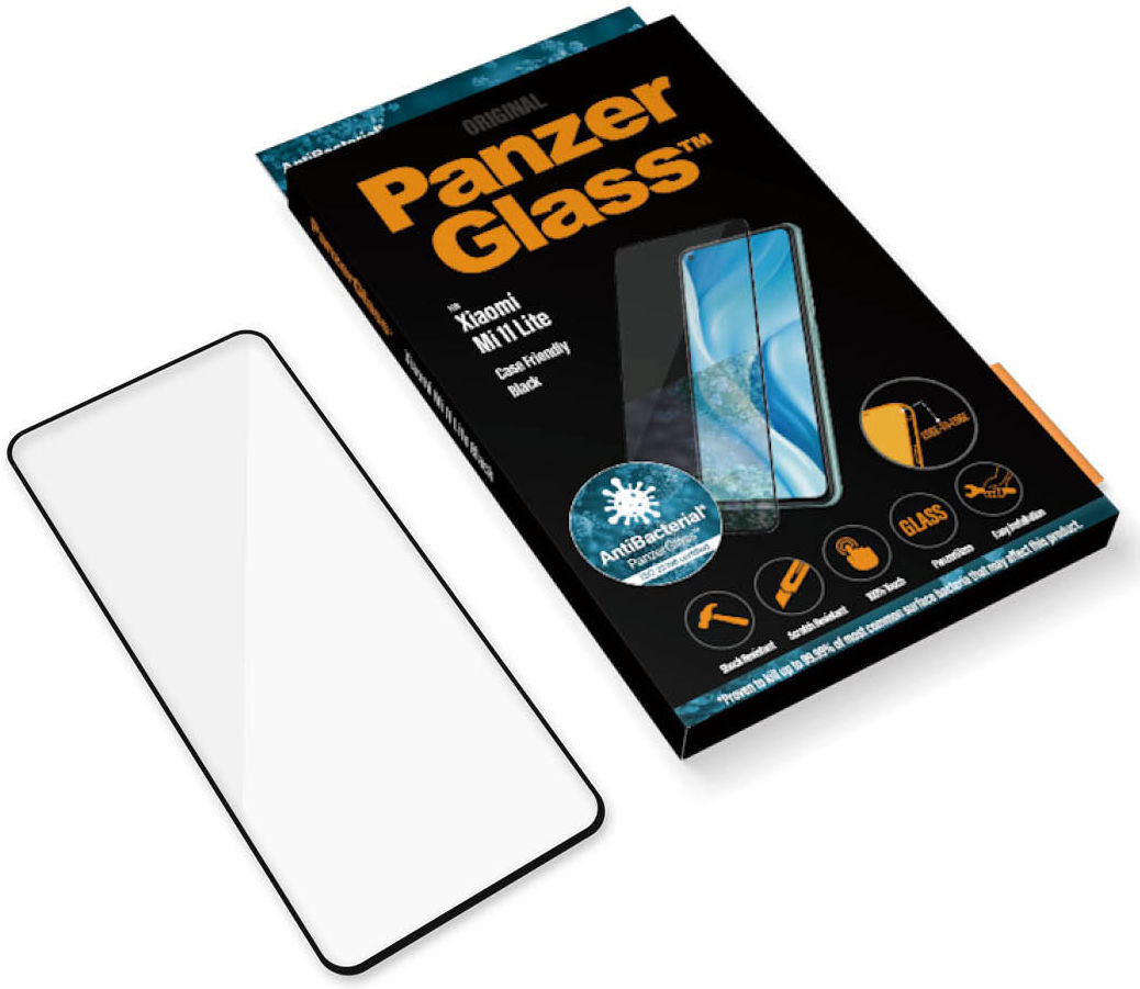 PanzerGlassXiaomi Mi 11 Lite 4G/5G (NE) Tempered Glass Antibacterieel afbeelding 6