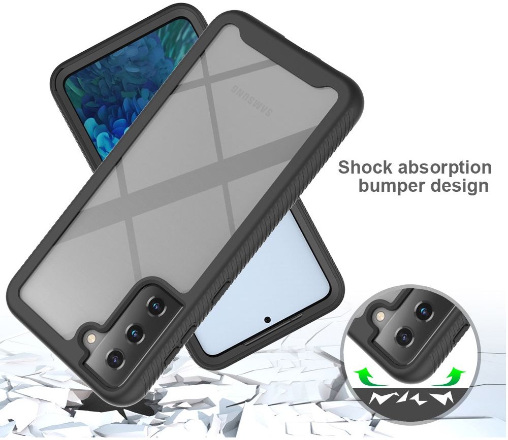 Samsung Galaxy S21 Plus Hoesje Volledig Schokbestendig Black afbeelding 2