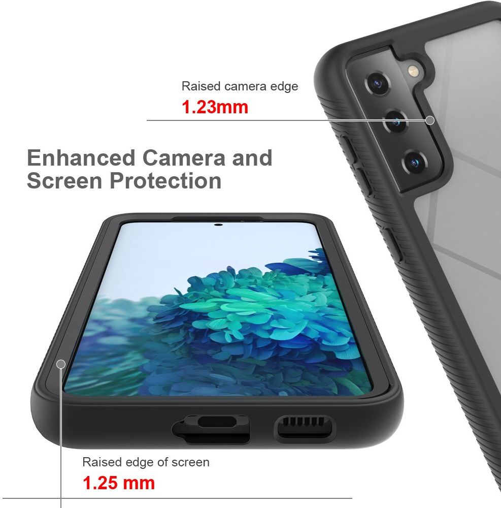 Samsung Galaxy S21 Plus Hoesje Volledig Schokbestendig Black afbeelding 4