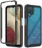 Samsung Galaxy A12 Hoesje Volledig Schokbestendig Hybride Cover Zwart afbeelding 1