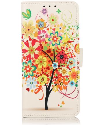 Samsung Galaxy A22 5G Hoesje Portemonnee Book Case Tree Print Hoesjes