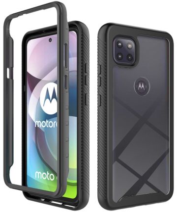 dak Bestrooi zweep Motorola Moto G 5G Hoesje Volledig Schokbestendig Hybride Cover Zwart |  GSMpunt.nl