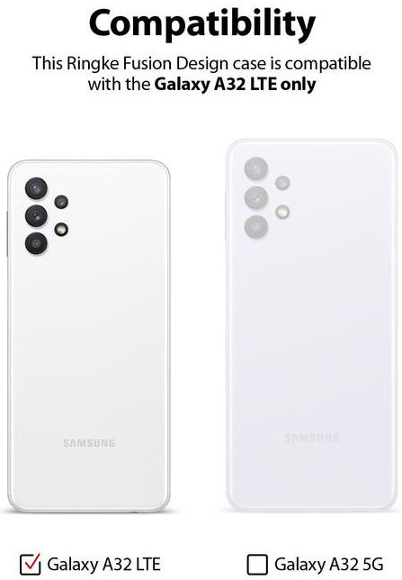 Ringke Fusion Samsung Galaxy A32 4G Hoesje Seoul Print Transparant afbeelding 11