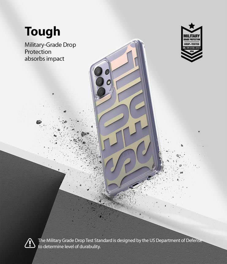 Ringke Fusion Samsung Galaxy A32 4G Hoesje Seoul Print Transparant afbeelding 9