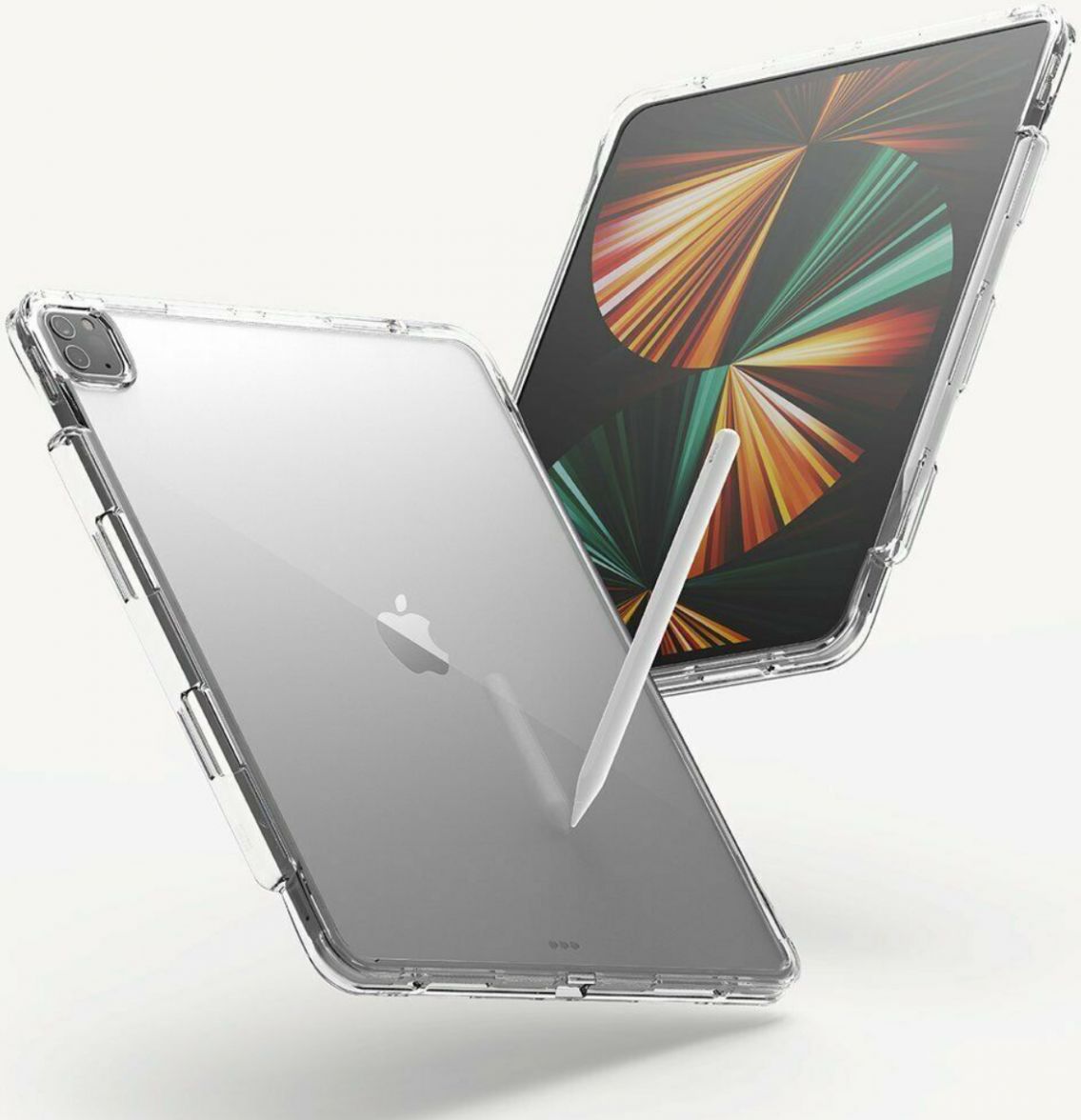 Ringke Fusion Apple iPad Pro 12.9 (2021) Hoes Transparant Zwart afbeelding 6
