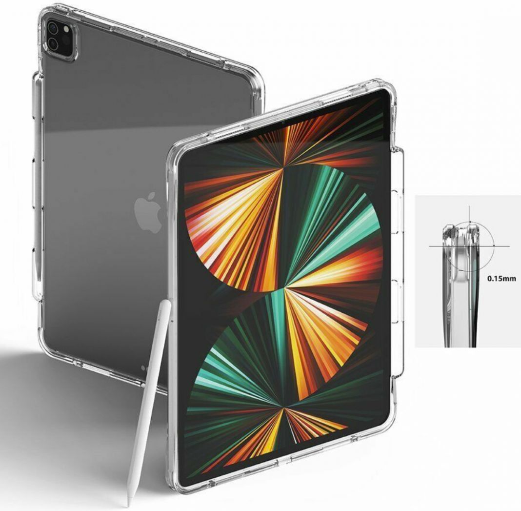 Ringke Fusion Apple iPad Pro 12.9 (2021) Hoes Transparant Zwart afbeelding 7