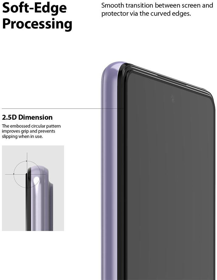 Ringke ID Glass Samsung Galaxy A52 Tempered Glass Screenprotector afbeelding 7