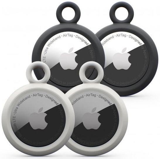 Urban Armor Gear [U] Apple AirTag Sleutelhanger 4-Pack Zwart/Wit afbeelding 1