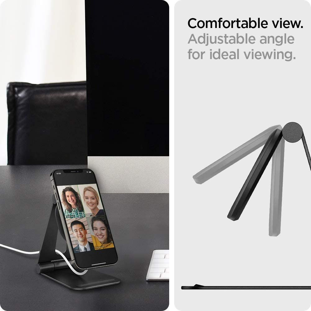 Spigen MagFit S Apple MagSafe Verstelbare Aluminium Houder Zwart