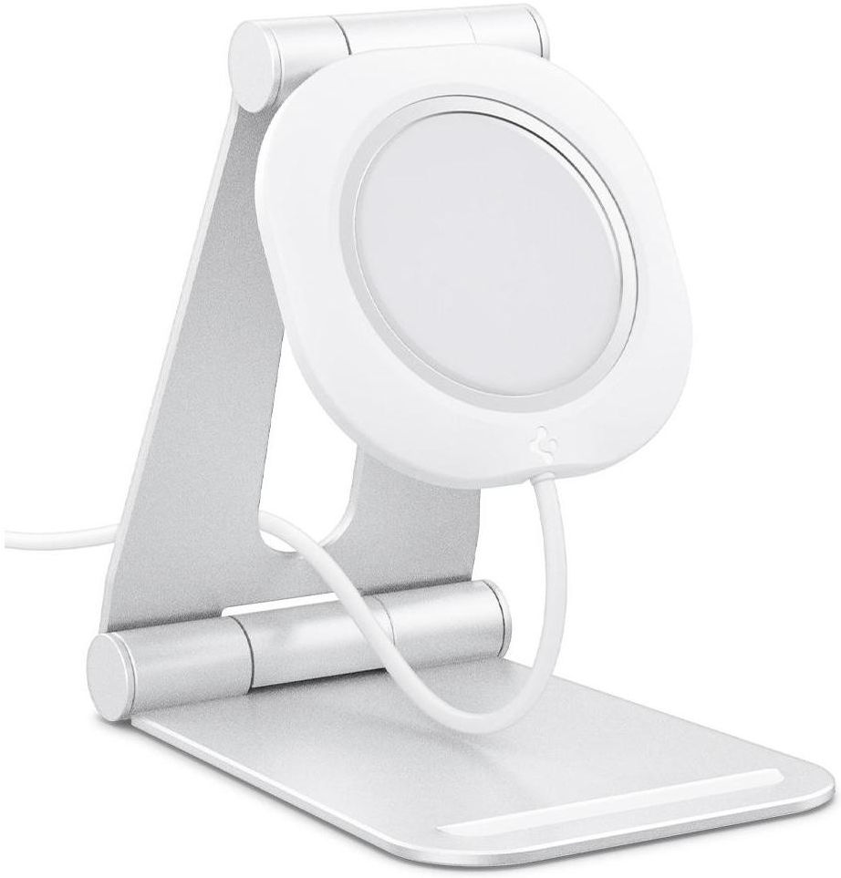 Spigen MagFit S Apple MagSafe Verstelbare Aluminium Houder Wit afbeelding 1