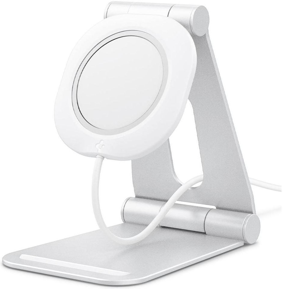 Spigen MagFit S Apple MagSafe Verstelbare Aluminium Houder Wit afbeelding 2