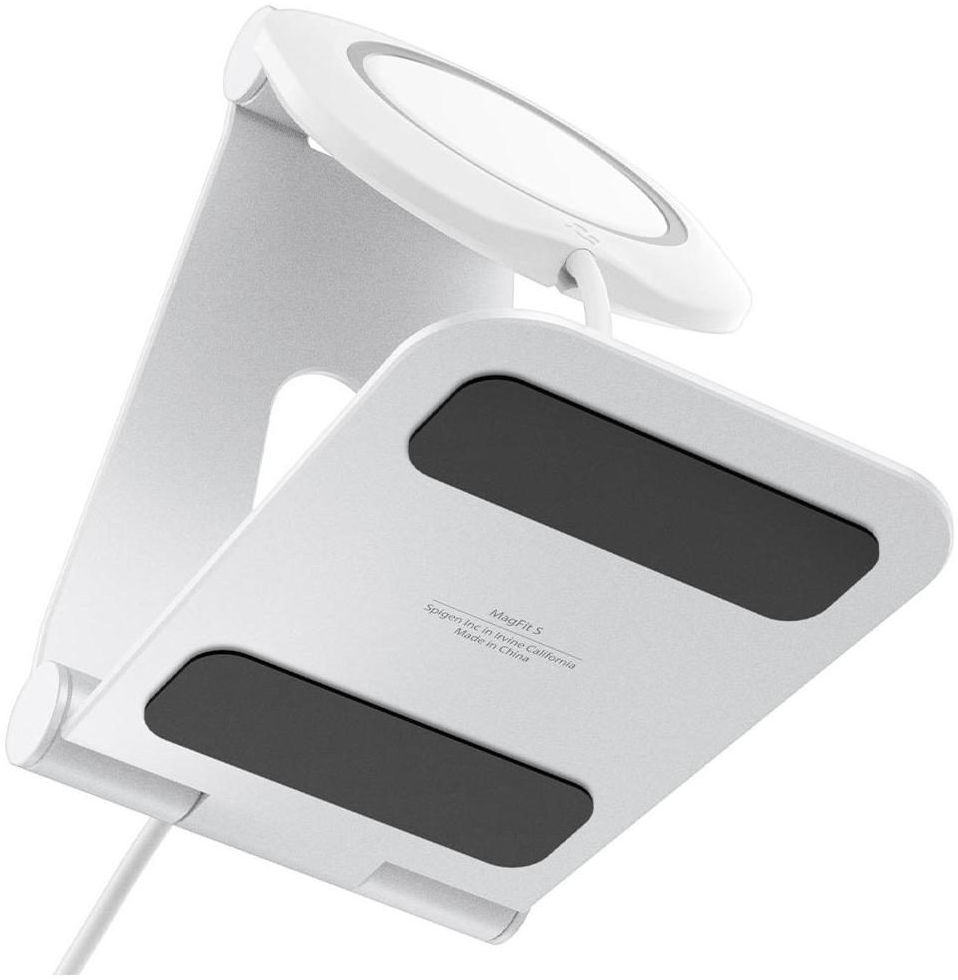 Spigen MagFit S Apple MagSafe Verstelbare Aluminium Houder Wit afbeelding 5