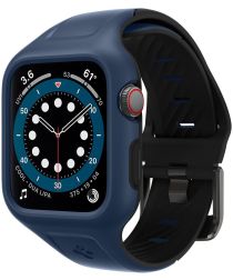 Spigen Liquid Air Pro Apple Watch 44MM Hoesje met Band Siliconen Blauw