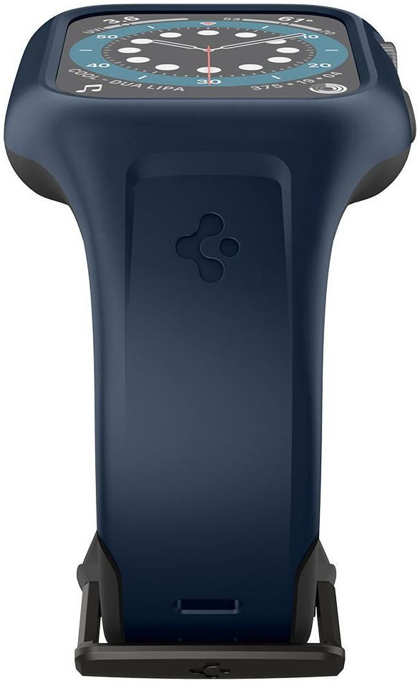 Spigen Liquid Air Pro Apple Watch 44MM Hoesje met Band Siliconen Blauw afbeelding 10