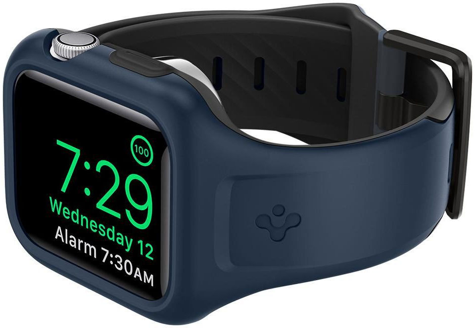 Spigen Liquid Air Pro Apple Watch 44MM Hoesje met Band Siliconen Blauw afbeelding 14