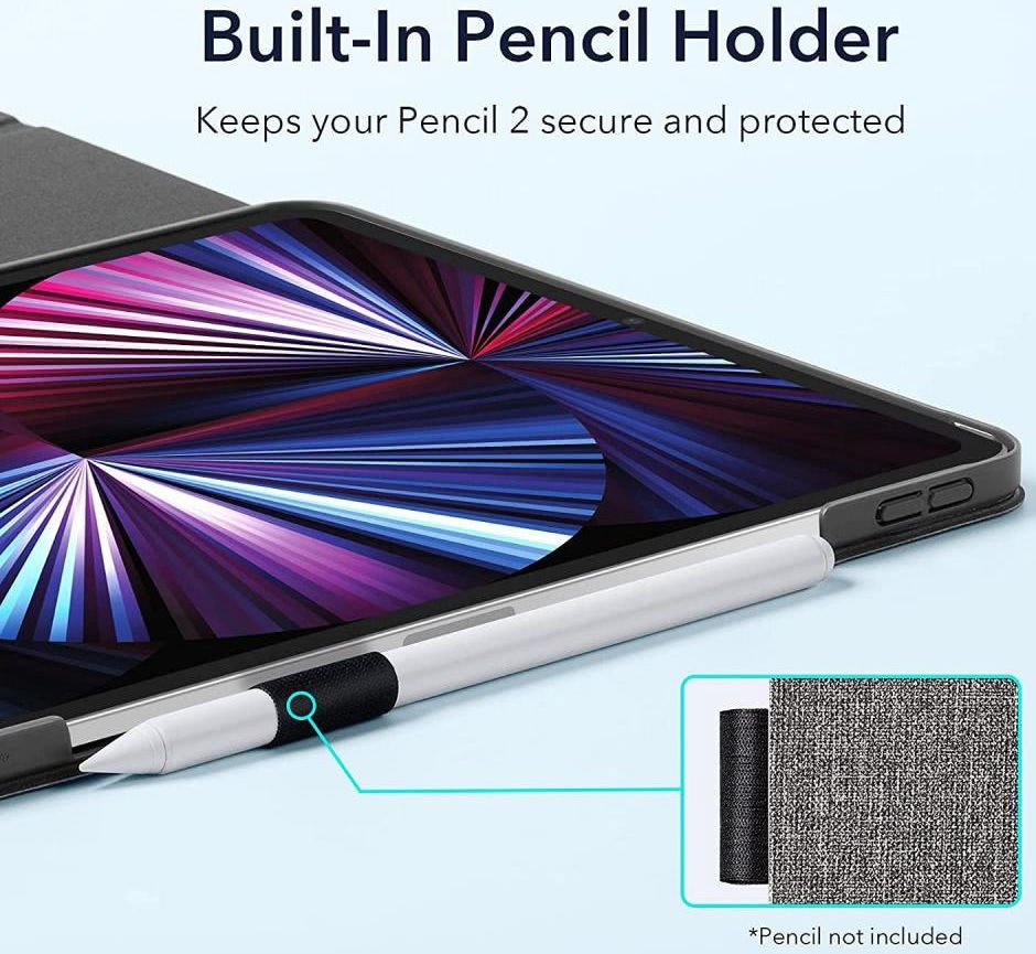 ESR Urban Premium Apple iPad Pro 11 (2021) Book Cover Grijs afbeelding 2