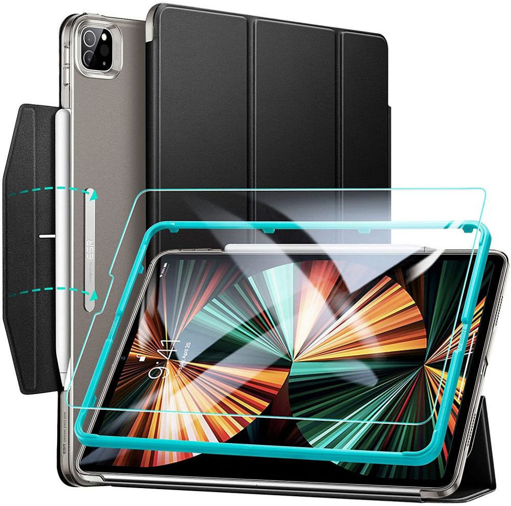 ESR Ascend Apple iPad Pro 12.9 (2021) Hoes met Screen Protector Zwart afbeelding 1