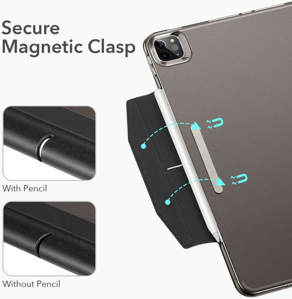 ESR Ascend Apple iPad Pro 12.9 (2021) Hoes met Screen Protector Grijs afbeelding 5