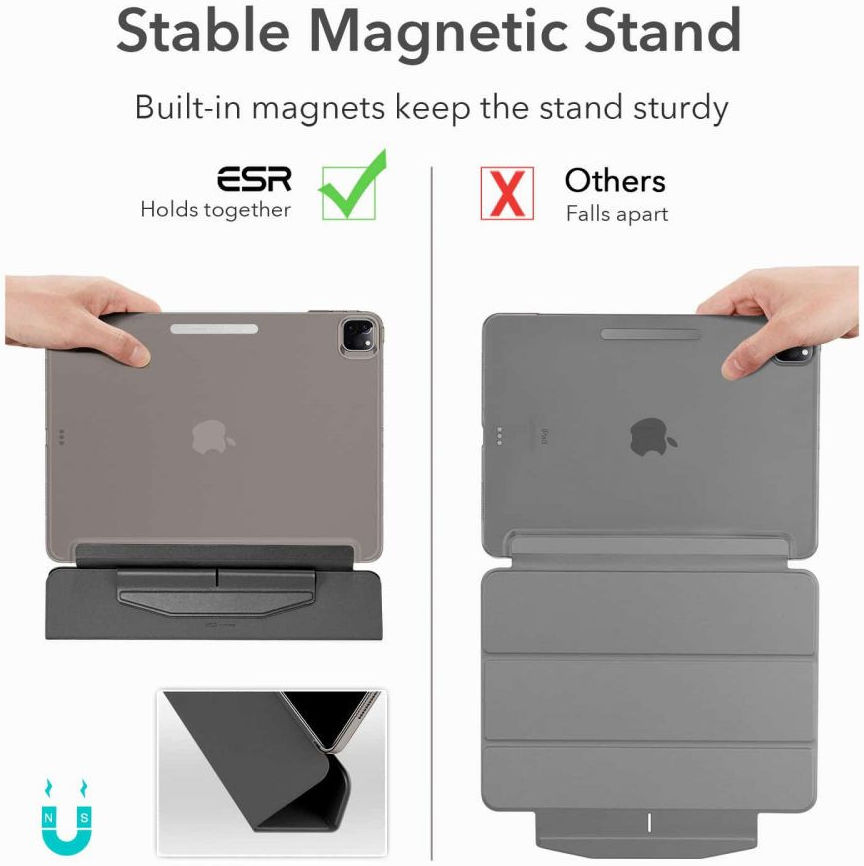 ESR Ascend Apple iPad Pro 12.9 (2021) Hoes met Screen Protector Grijs afbeelding 6