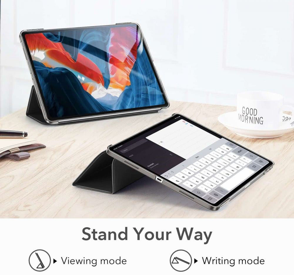 ESR Ascend Tri-Fold Hoes + Tempered Glass Apple iPad Pro 11 Rose Goud afbeelding 9