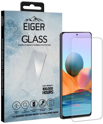 Eiger Xiaomi Redmi Note 10 Pro Tempered Glass Case Friendly Plat Screen Protectors