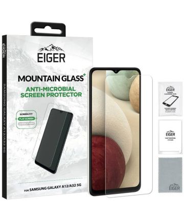 Eiger Plus Samsung Galaxy A12/A32 5G Screen Protector Antibacterieel Screen Protectors