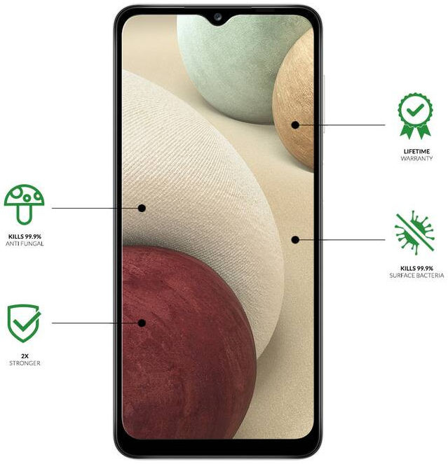 Eiger Plus Samsung Galaxy A12/A32 5G Screen Protector Antibacterieel afbeelding 3