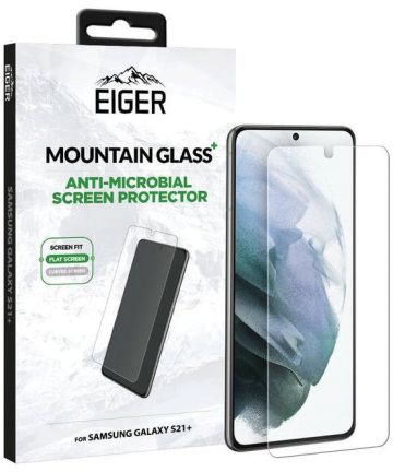 Eiger Mountain+ Samsung Galaxy S21 Plus Protector Antibacterieel Plat Screen Protectors