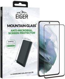 Eiger Plus Samsung Galaxy S21 FE Tempered Glass Antibacterieel Gebogen