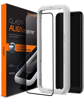 Spigen Apple iPhone 11 / XR AlignMaster Tempered Glass Screen Protectors