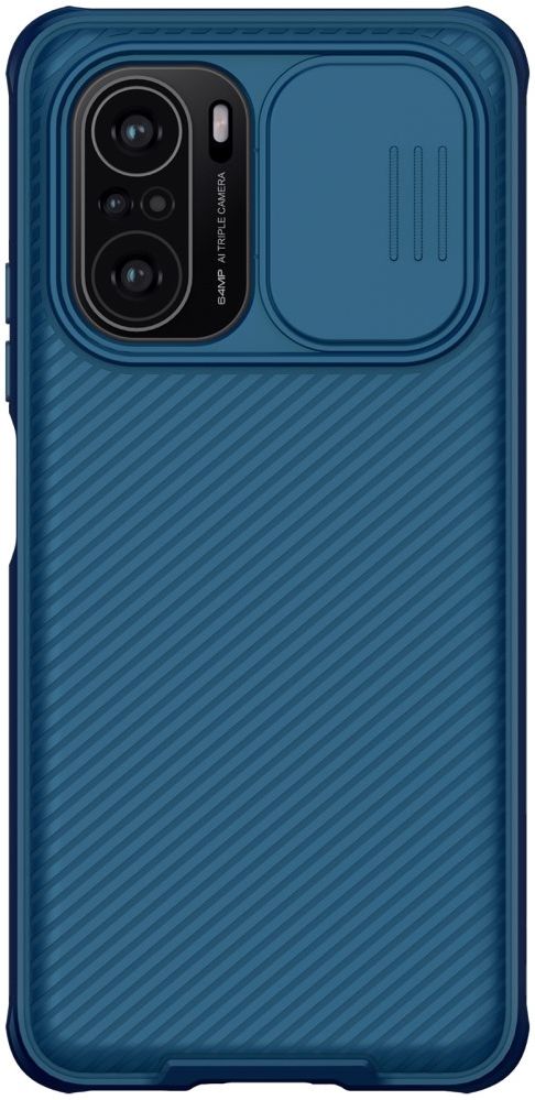 Nillkin CamShield Xiaomi Poco F3 / Mi 11i Hoesje Camera Slider Blauw afbeelding 1