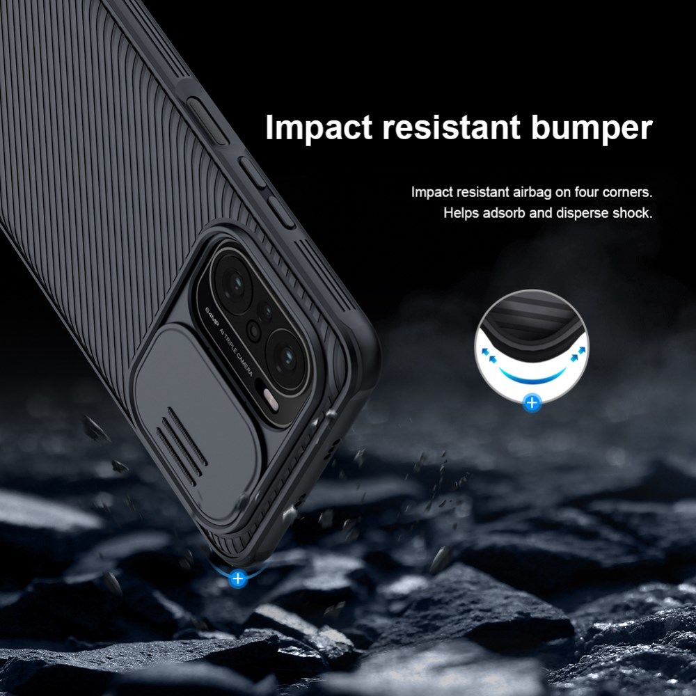 Nillkin CamShield Xiaomi Poco F3 / Mi 11i Hoesje Camera Slider Groen afbeelding 5