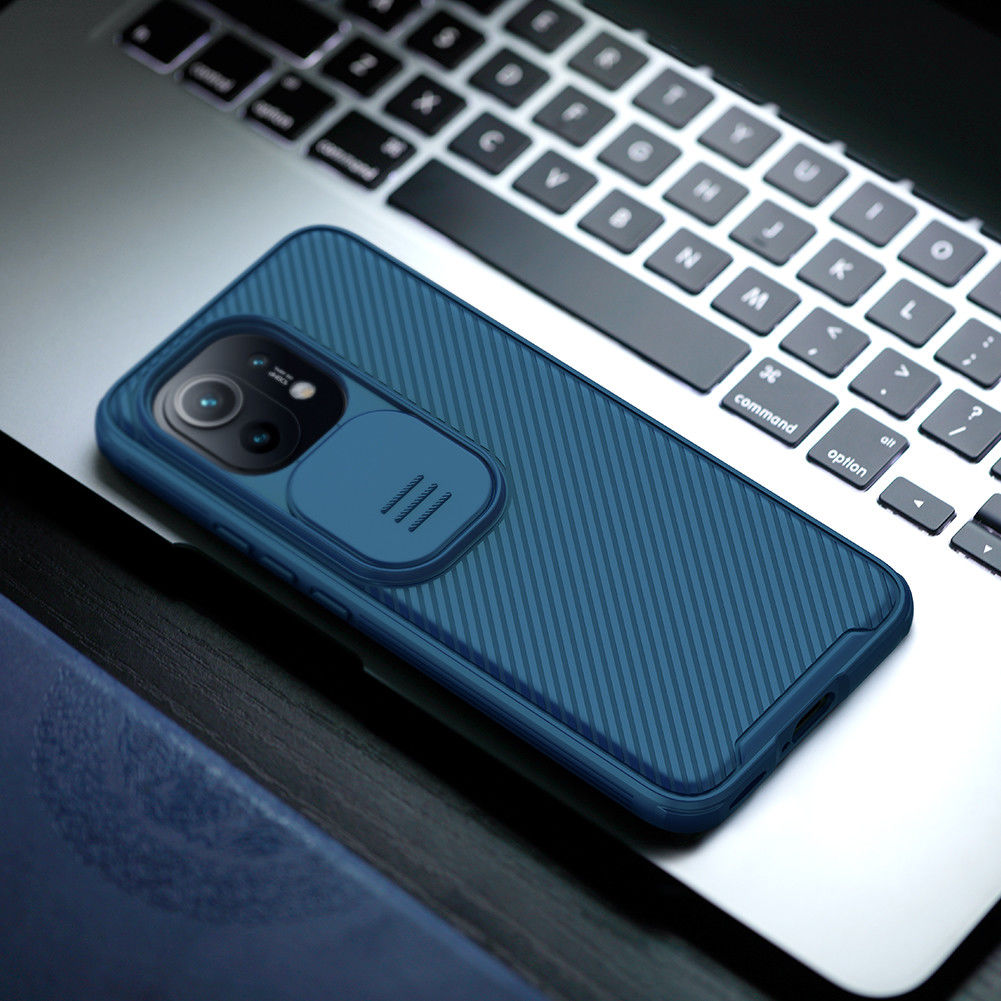 Nillkin CamShield Xiaomi 11 Hoesje met Camera Slider Back Cover Blauw afbeelding 4