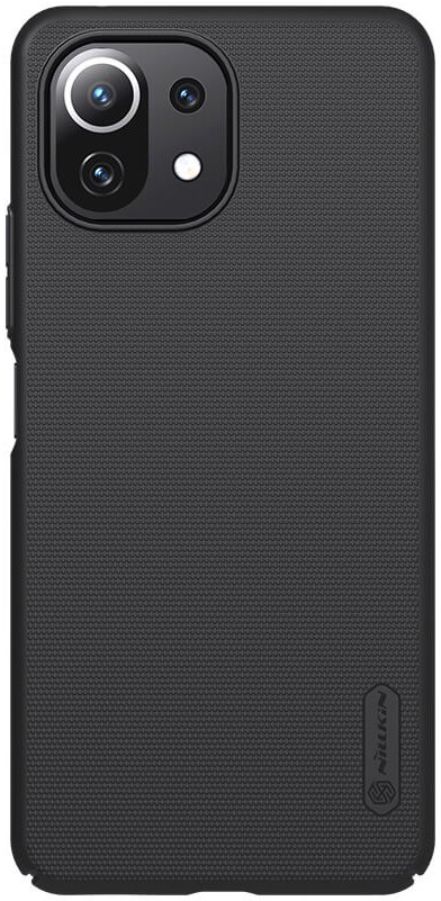 Nillkin Super Frosted Shield Xiaomi Mi 11 Lite 4G/5G (NE) Hoesje Zwart afbeelding 1