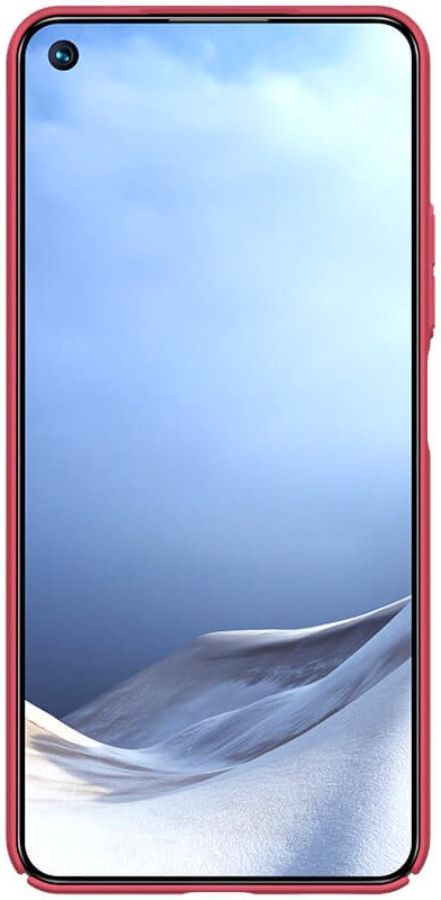 Nillkin Super Frosted Shield Hoesje Xiaomi Mi 11 Lite 4G / 5G Rood afbeelding 4