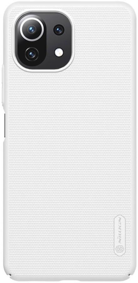 Nillkin Super Frosted Shield Xiaomi Mi 11 Lite 4G/5G (NE) Hoesje Wit afbeelding 2