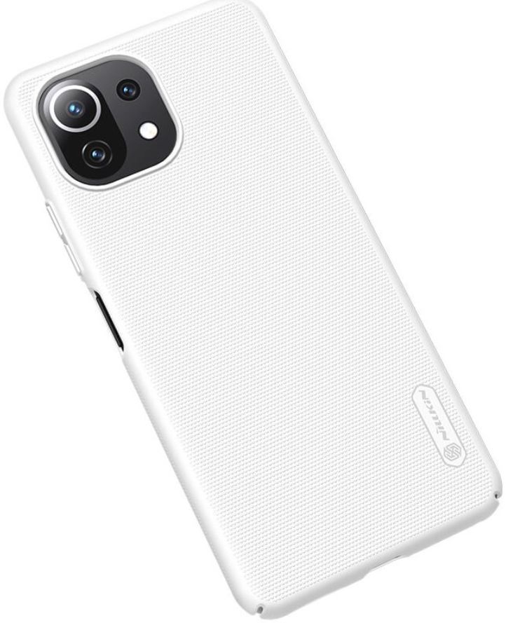 Nillkin Super Frosted Shield Xiaomi Mi 11 Lite 4G/5G (NE) Hoesje Wit afbeelding 3