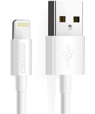 Choetech 2.4A Fast Charge USB-A naar Apple Lightning Kabel 1.8m Wit Kabels