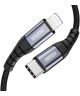 Choetech 18W PD USB-C naar Lightning Kabel 2.4A MFi 1.2M Zwart