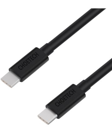 Choetech 3A USB-C naar USB-C Kabel Fast Charge 60W 1M Zwart Kabels