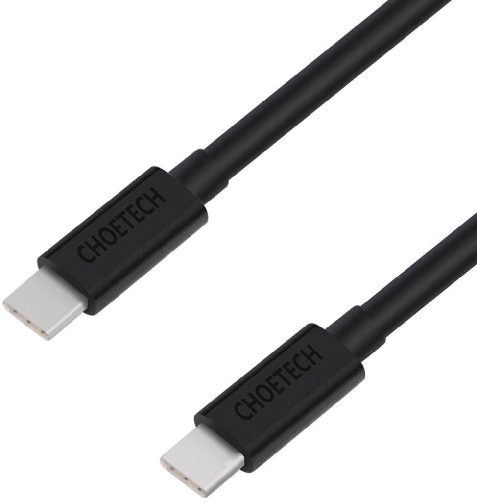 Choetech USB-C naar USB-C Kabel 2 Meter Zwart afbeelding 2