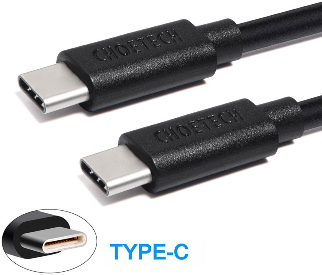 Choetech USB-C naar USB-C Kabel 2 Meter Zwart afbeelding 4