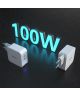 Choetech 100W Power Delivery USB-C Snellader voor Laptop / Macbook Wit