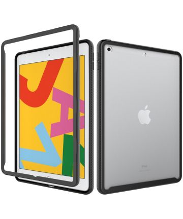 iPad 10.2 (2019/2020/2021) Hoes Volledig Schokbestendig Cover Zwart Hoesjes