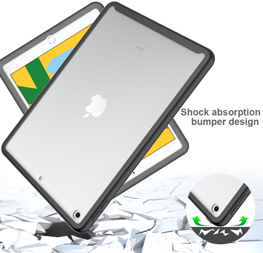 iPad 10.2 (2019/2020/2021) Hoes Volledig Schokbestendig Cover Zwart afbeelding 4
