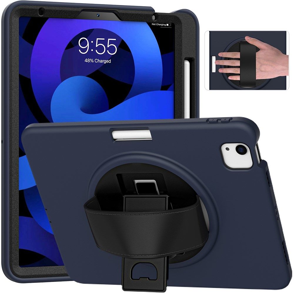 Apple iPad Air (2020/2022) / Pro 11 Hybride Hoesje Handriem Blauw afbeelding 5